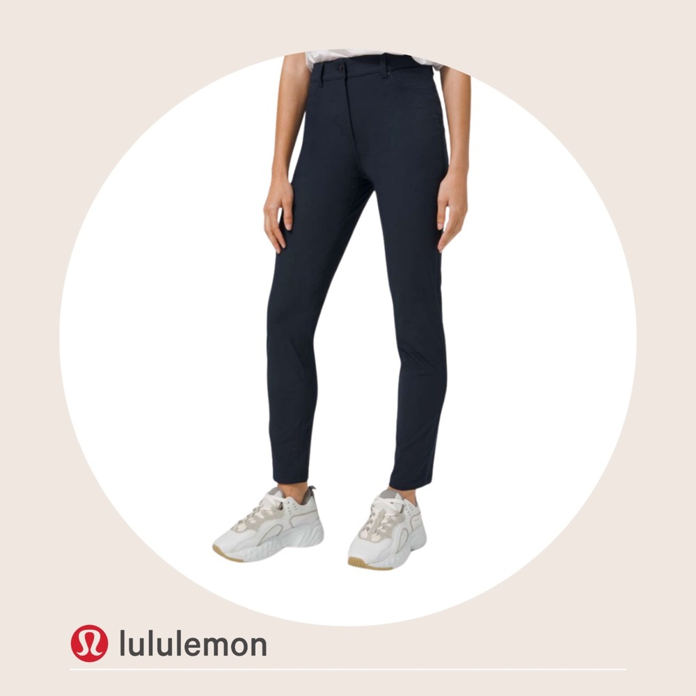 Lulu City Sleek Pant /  Size 4 / Navy